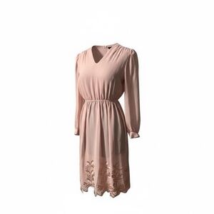 Vintage 1960's Bonnell  Pink Pastel‎ Sheer Women's Dress Size 6P